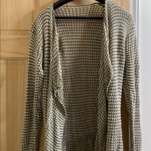 Tan and cream cardigan